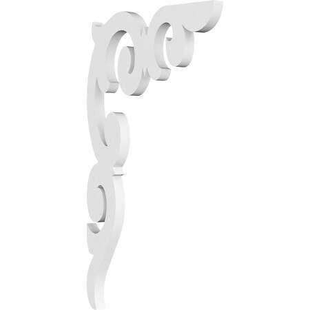 Ekena Millwork Kendall Architectural Grade PVC Bracket, 5/8"W X 8"D X 14"H BKTP01X08X14KD